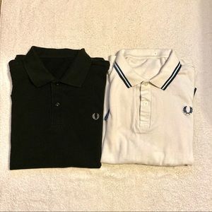 Fred Perry Black and White Polo (2) Large